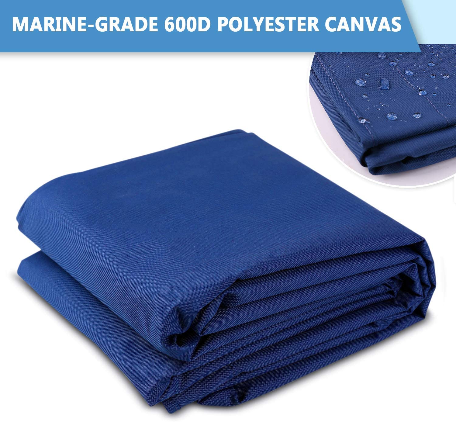 3 Bow Bimini Top PACIFIC BLUE 6 Sizes - Designers Cove