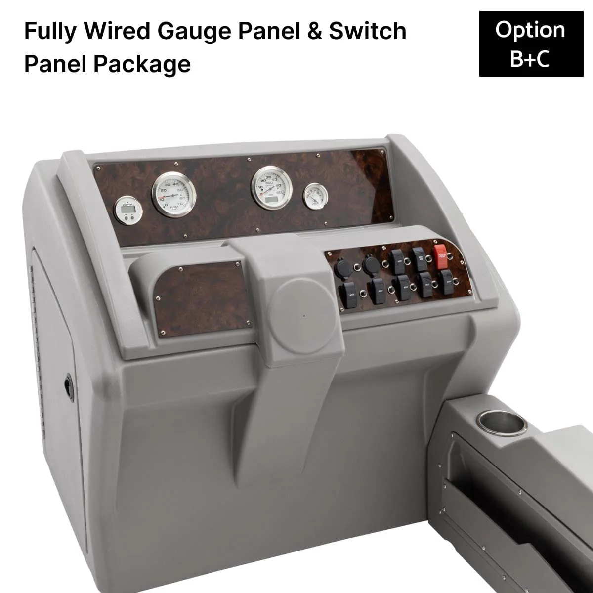 DeckMate Deluxe Pontoon Console - Complete Helm Package - Designers Cove