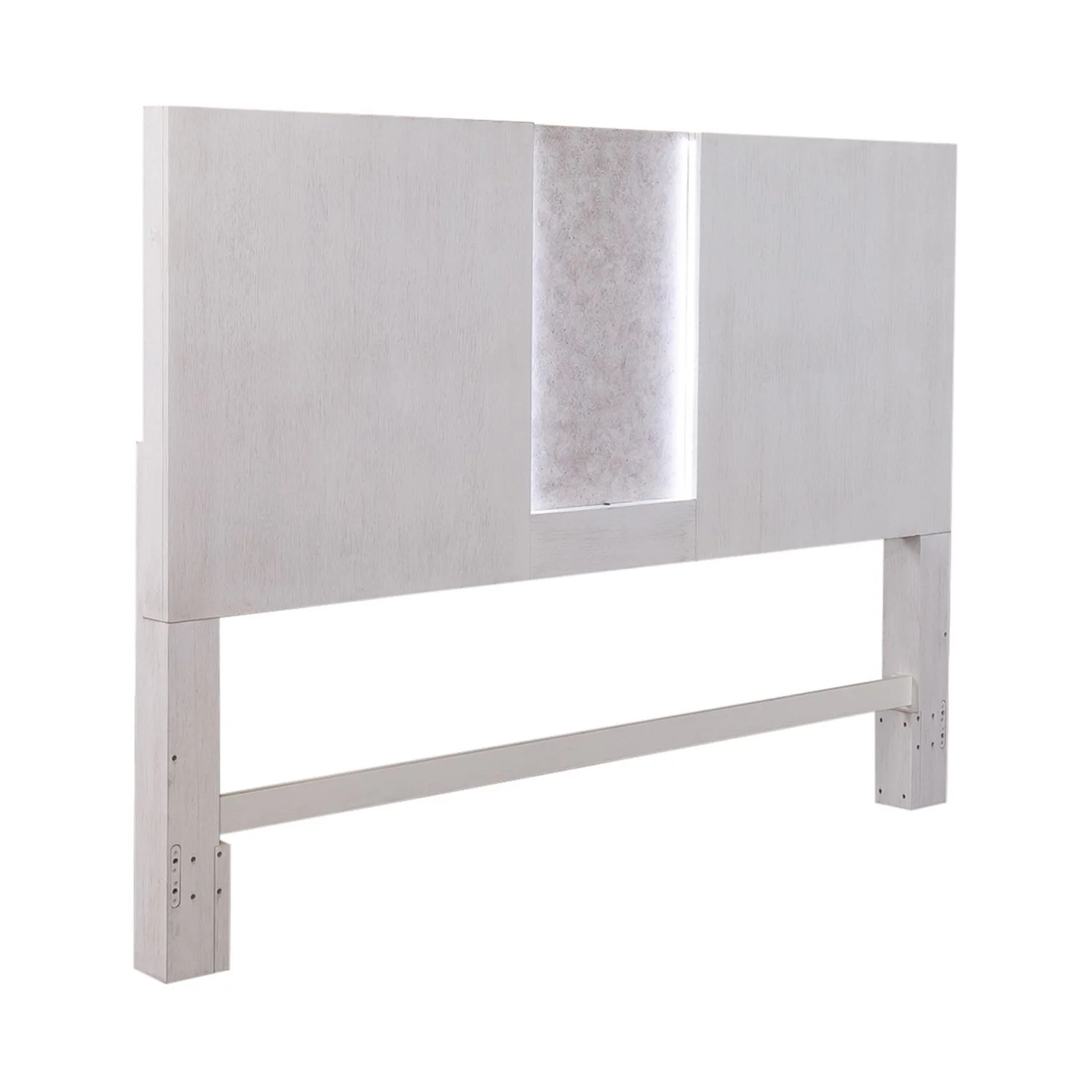 Mirage - King Travertine Panel Headboard - White - Designers Cove