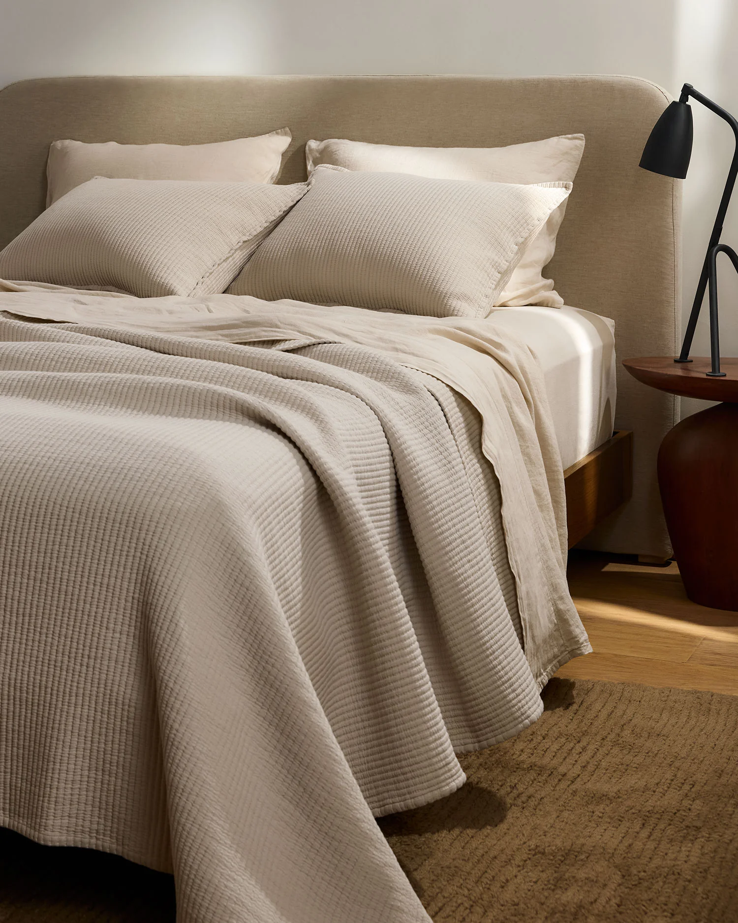 Matelasse Coverlet (Bone) - Designers Cove