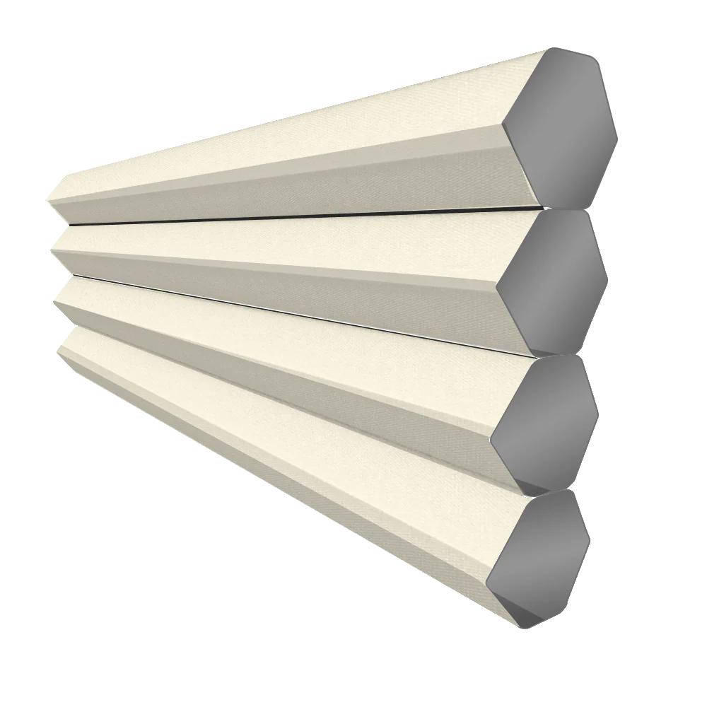 Sydney Parchment Beige Pleated Blinds - Designers Cove