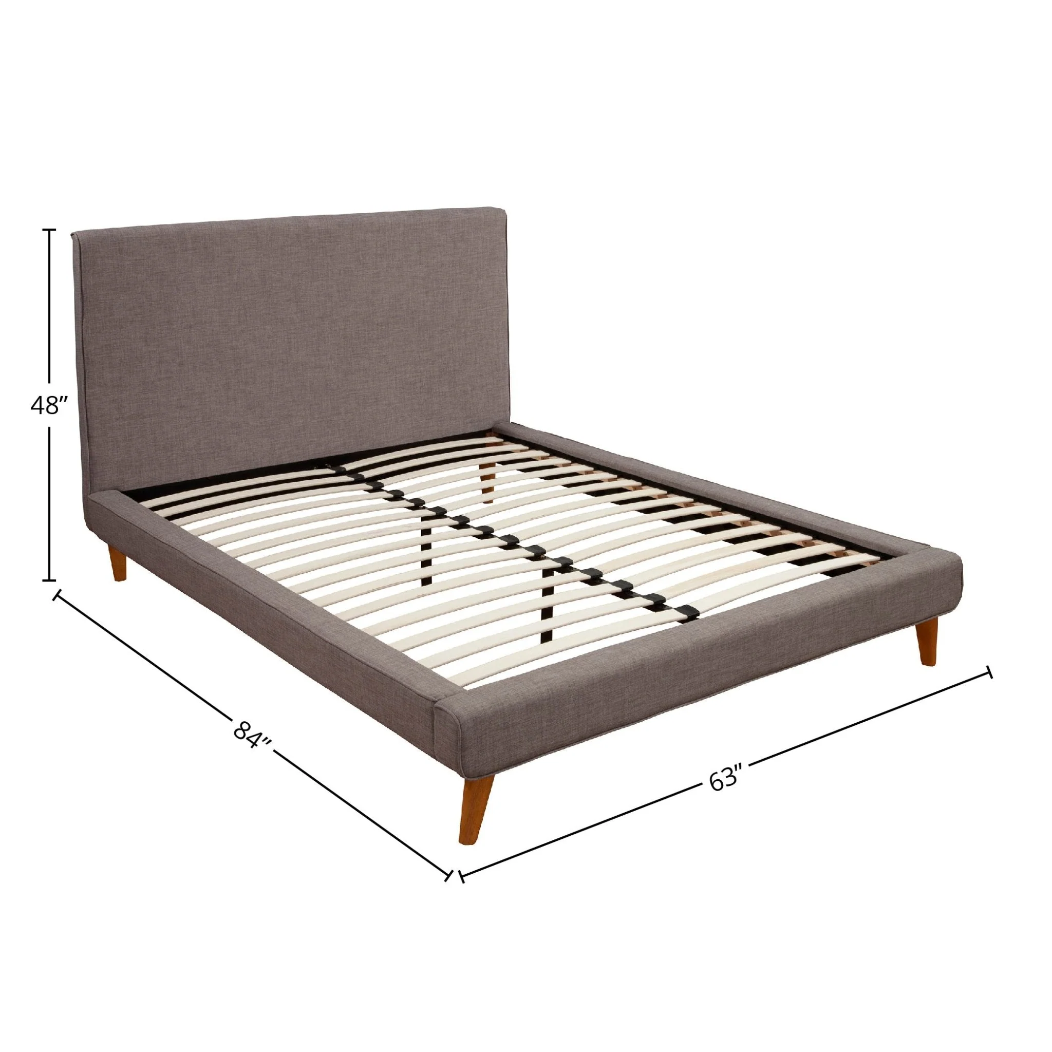 Britney Bed, Dark Grey - Designers Cove