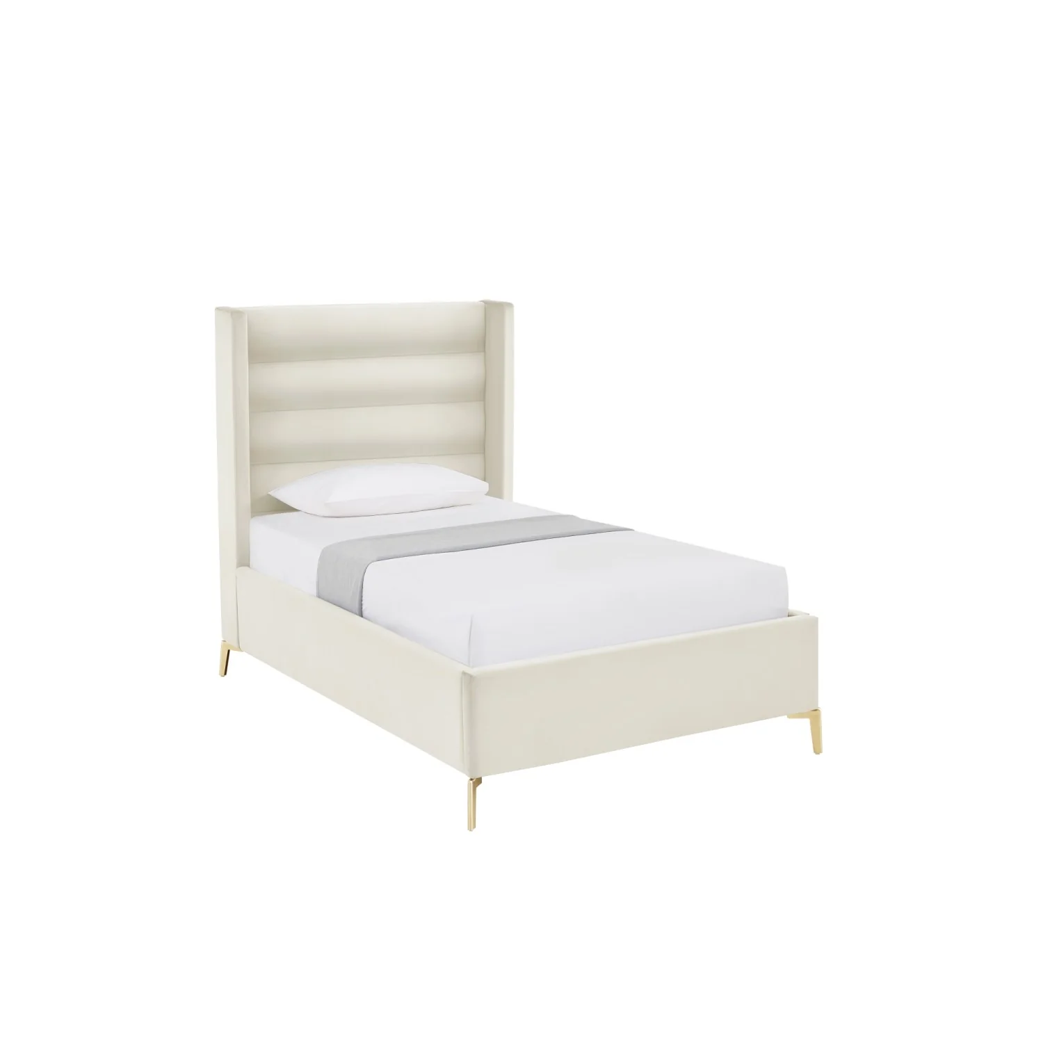 Kacie Velvet Bed - Designers Cove