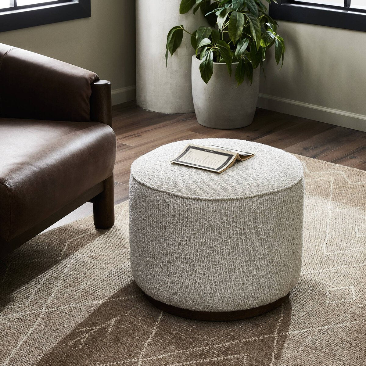 Sinclair Ottoman - Designers Cove
