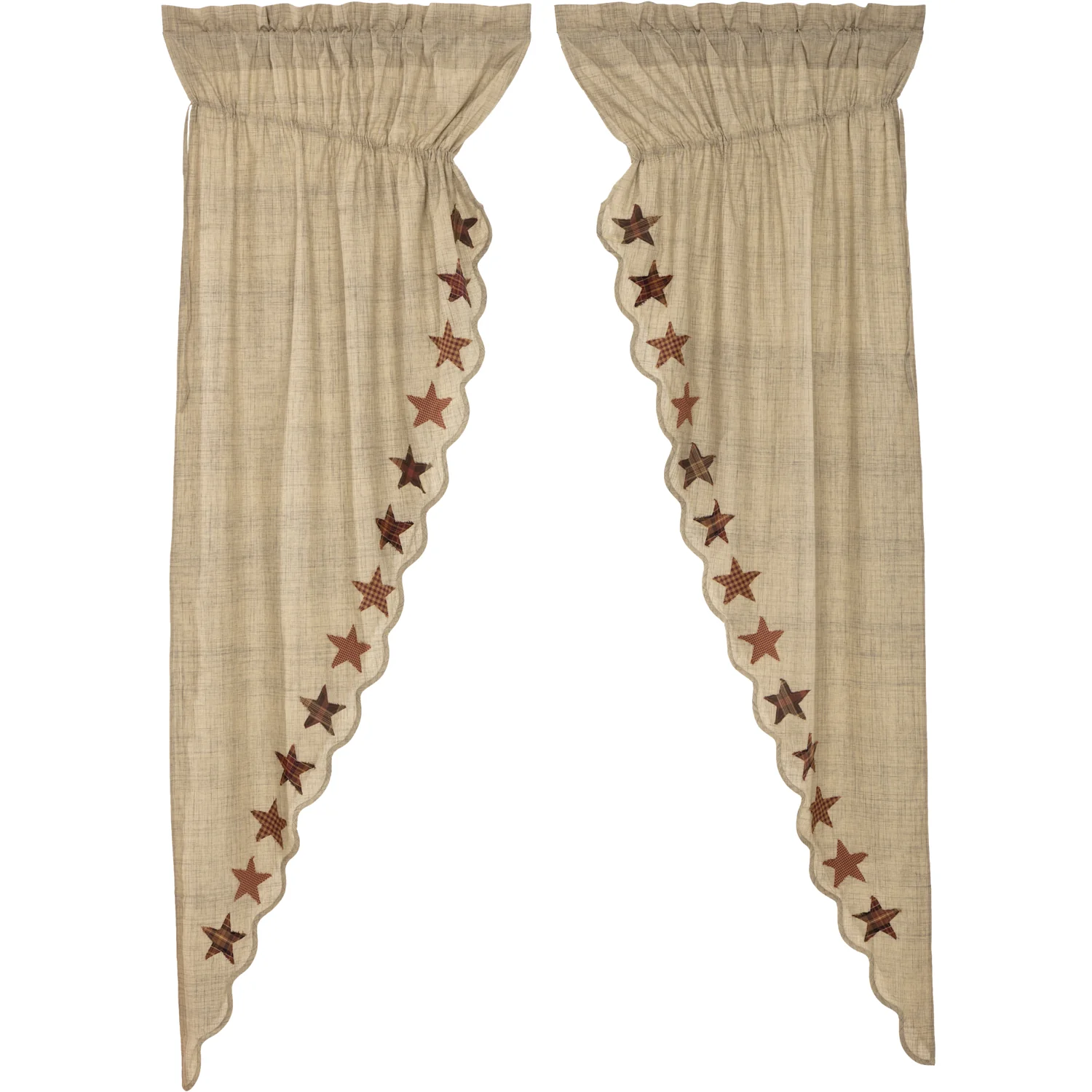 Abilene Star Prairie Long Panel Set of 2 84x36x18 - Designers Cove