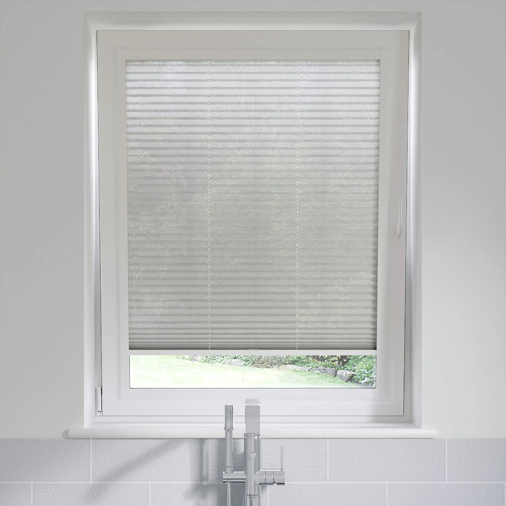 Perfect Fit Pula Beige Pleated Blinds - Designers Cove