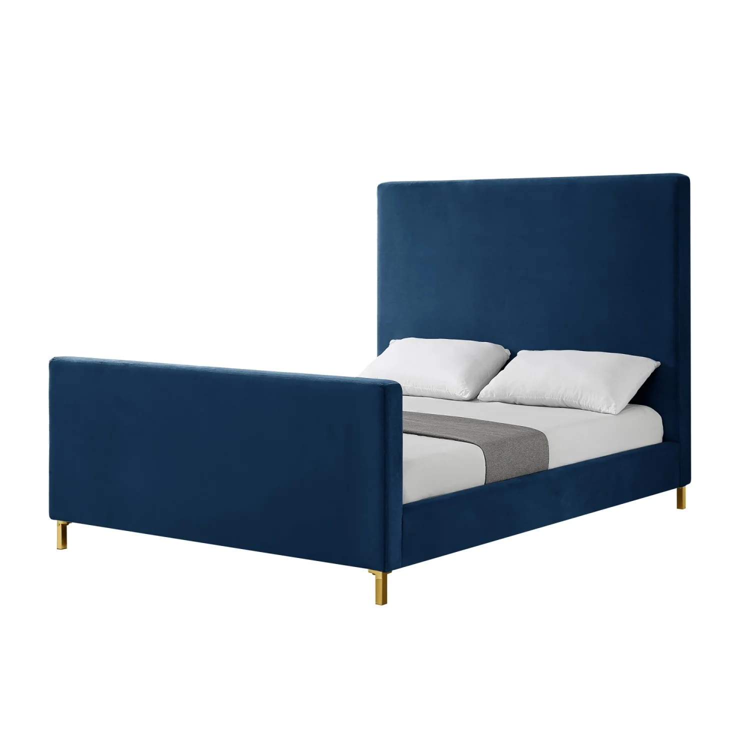 Dean Velvet Bed - Designers Cove