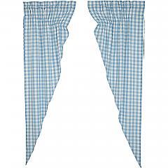 Annie Buffalo Blue Check Prairie Long Panel Set of 2 84x36x18 - Designers Cove