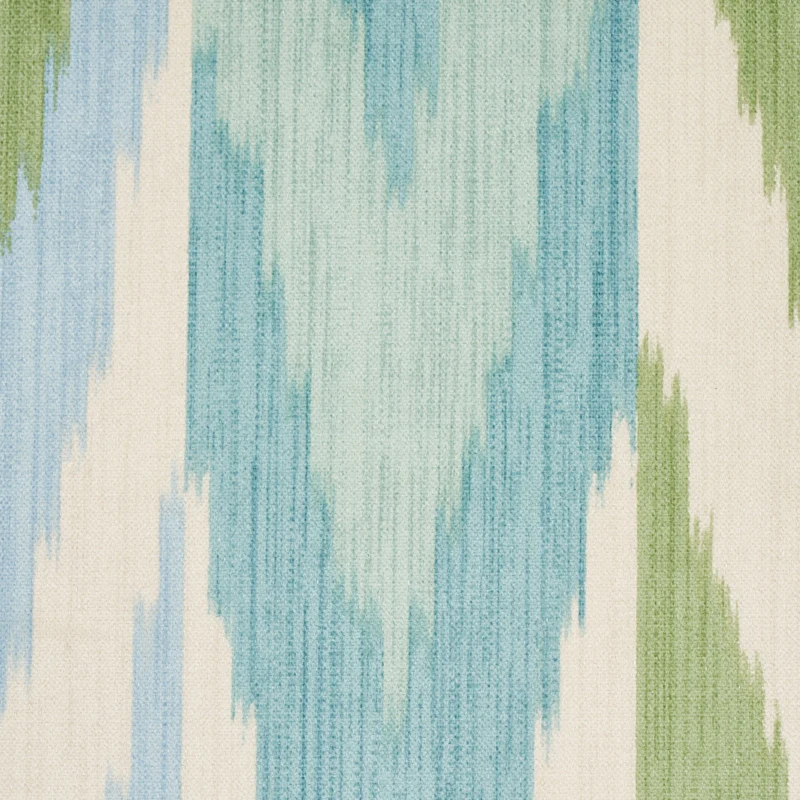 Kashgar Velvet Ikat - Mineral & Leaf - Schumacher 176103 Fabric - Designers Cove