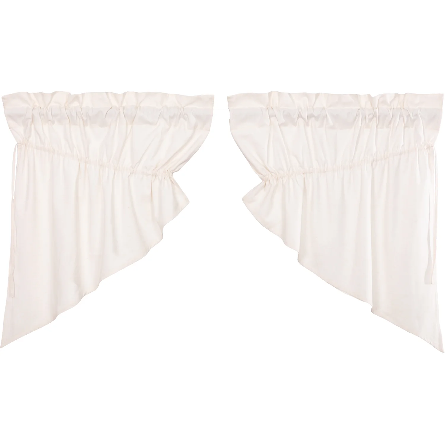 Simple Life Flax Antique White Prairie Swag Set of 2 36x36x18 - Designers Cove