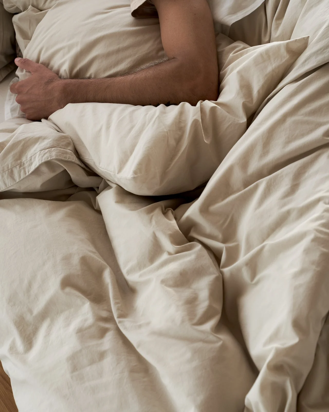 Percale Duvet Cover (Bone) - Designers Cove