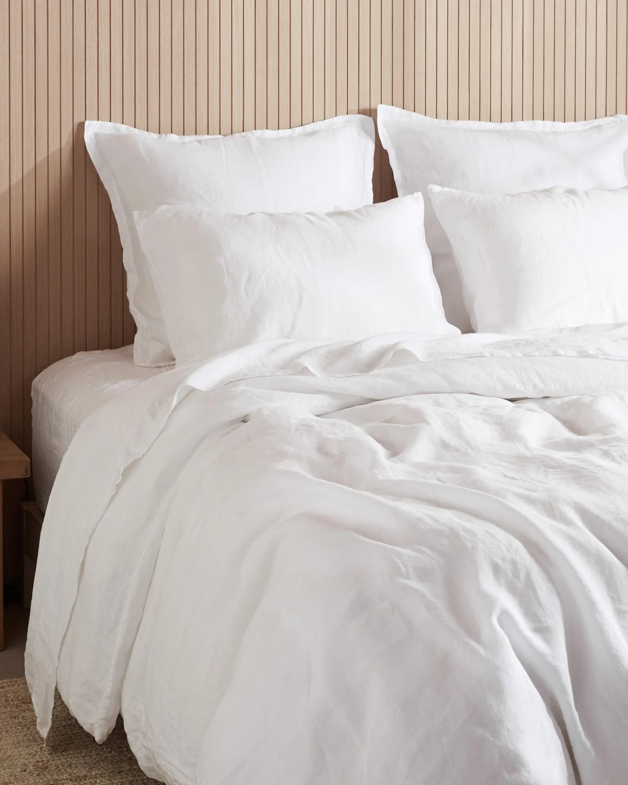 Linen Duvet Cover (White) - Designers Cove