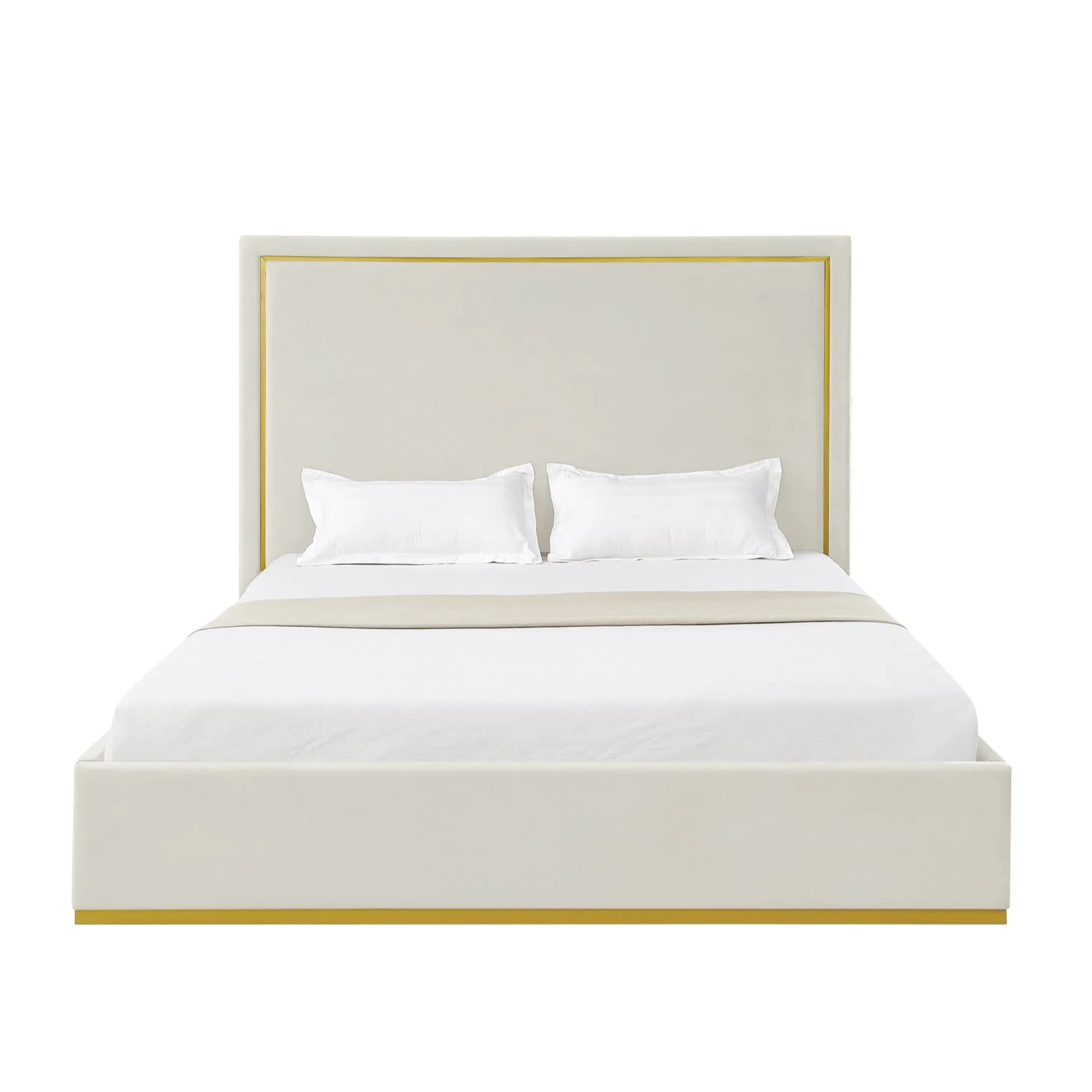 Addalyn Velvet Platform Bed - Designers Cove