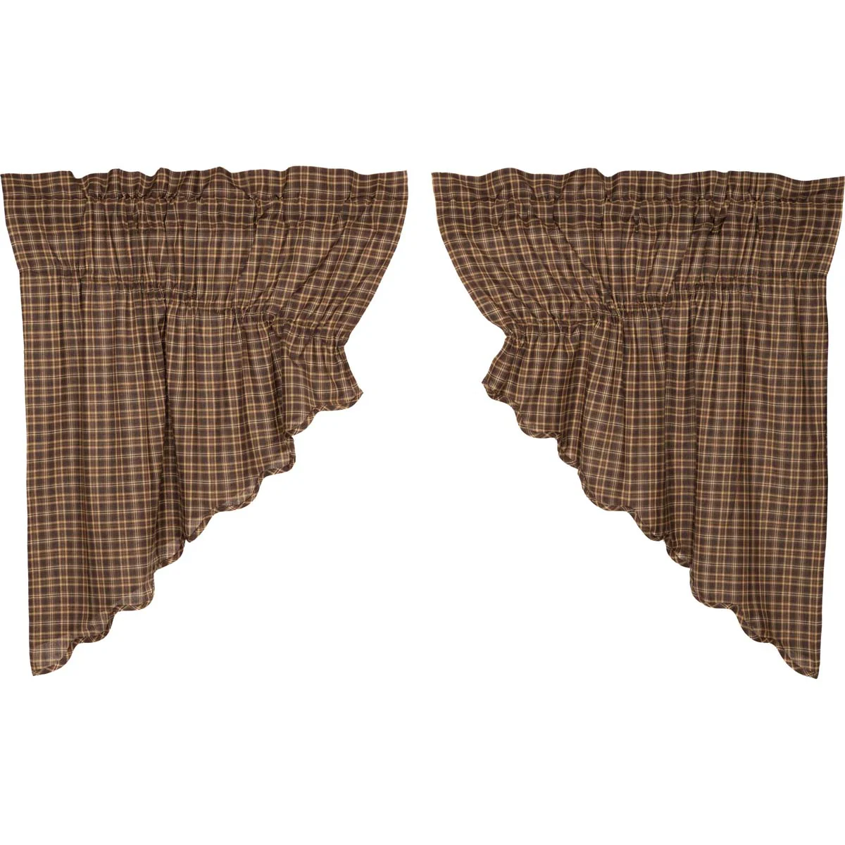 Prescott Prairie Swag Scalloped Set of 2 36x36x18 - Designers Cove