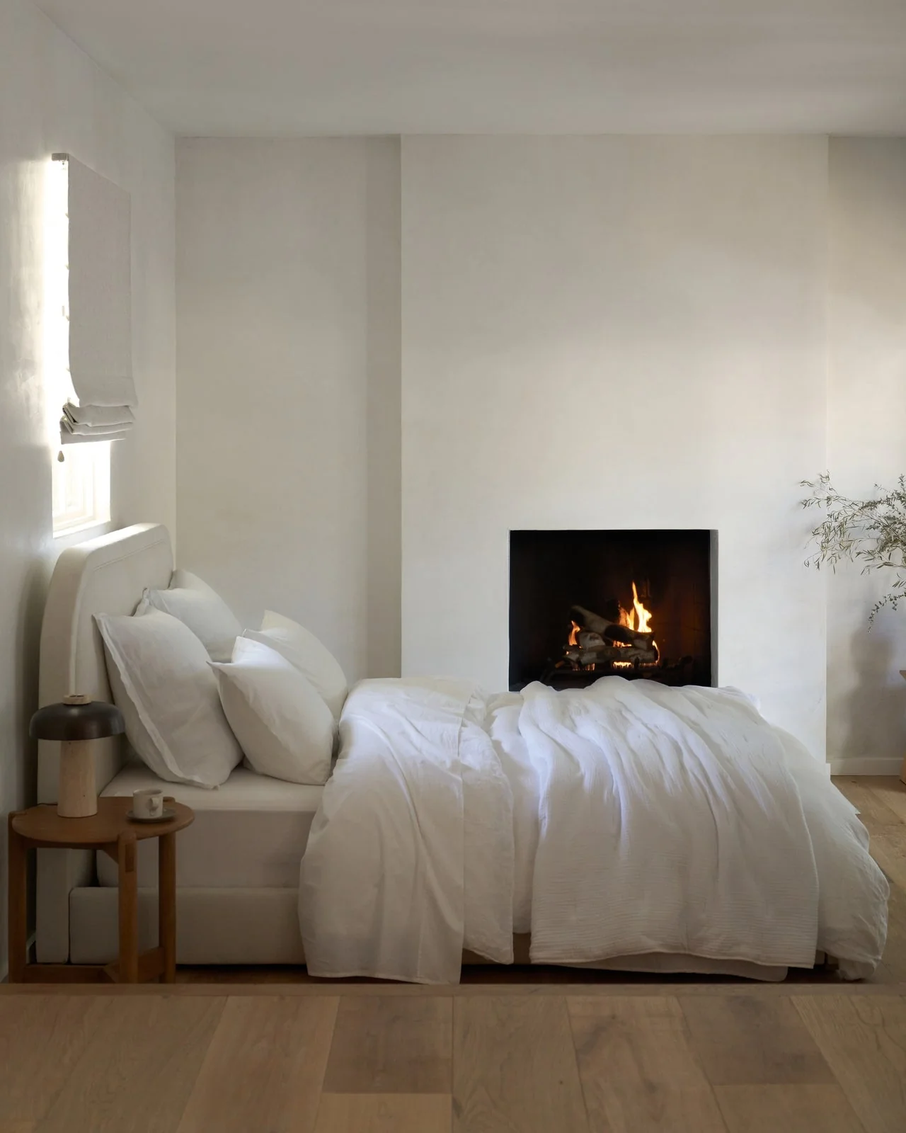 Linen Fitted Sheet (White) - Designers Cove