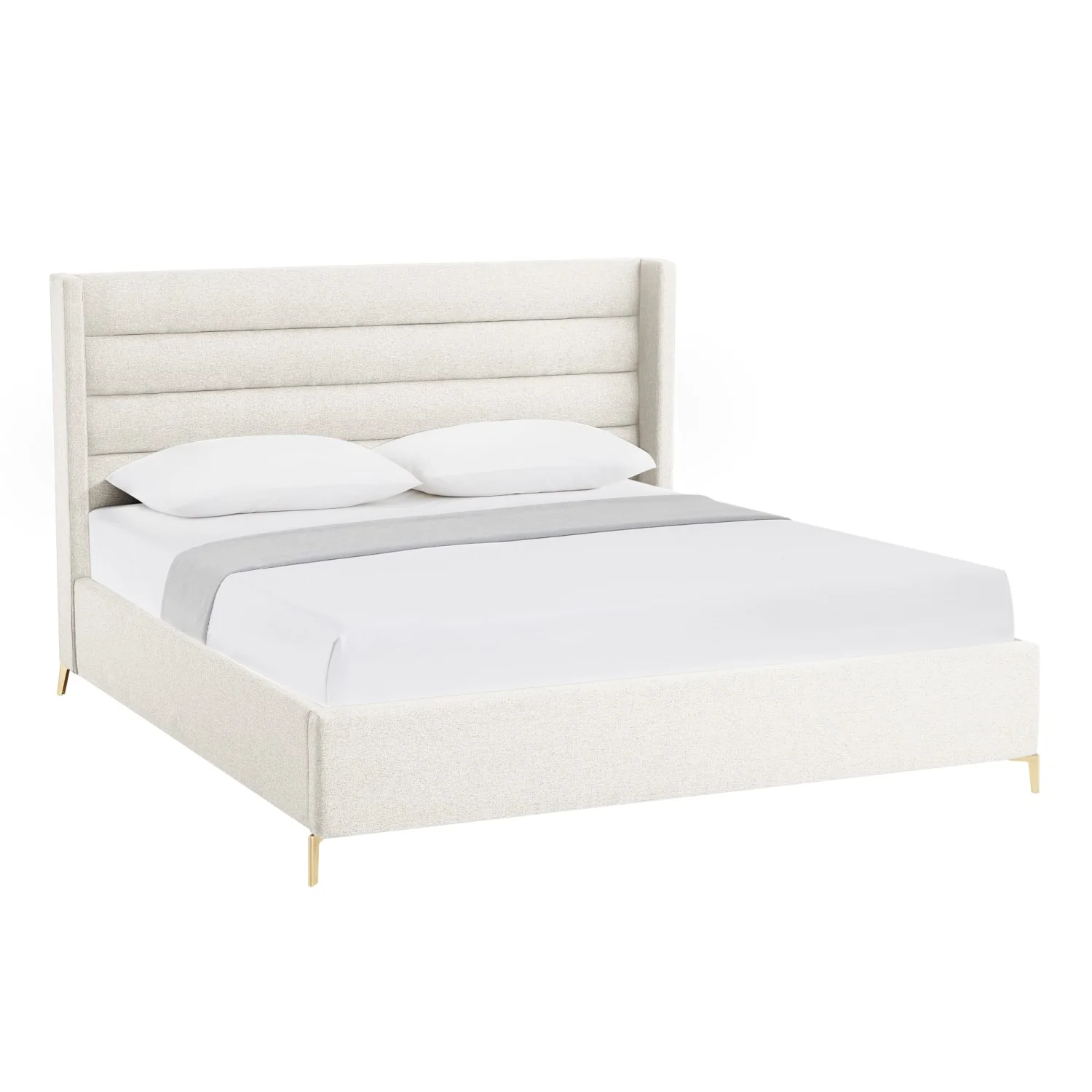 Kacie Linen Bed - Designers Cove