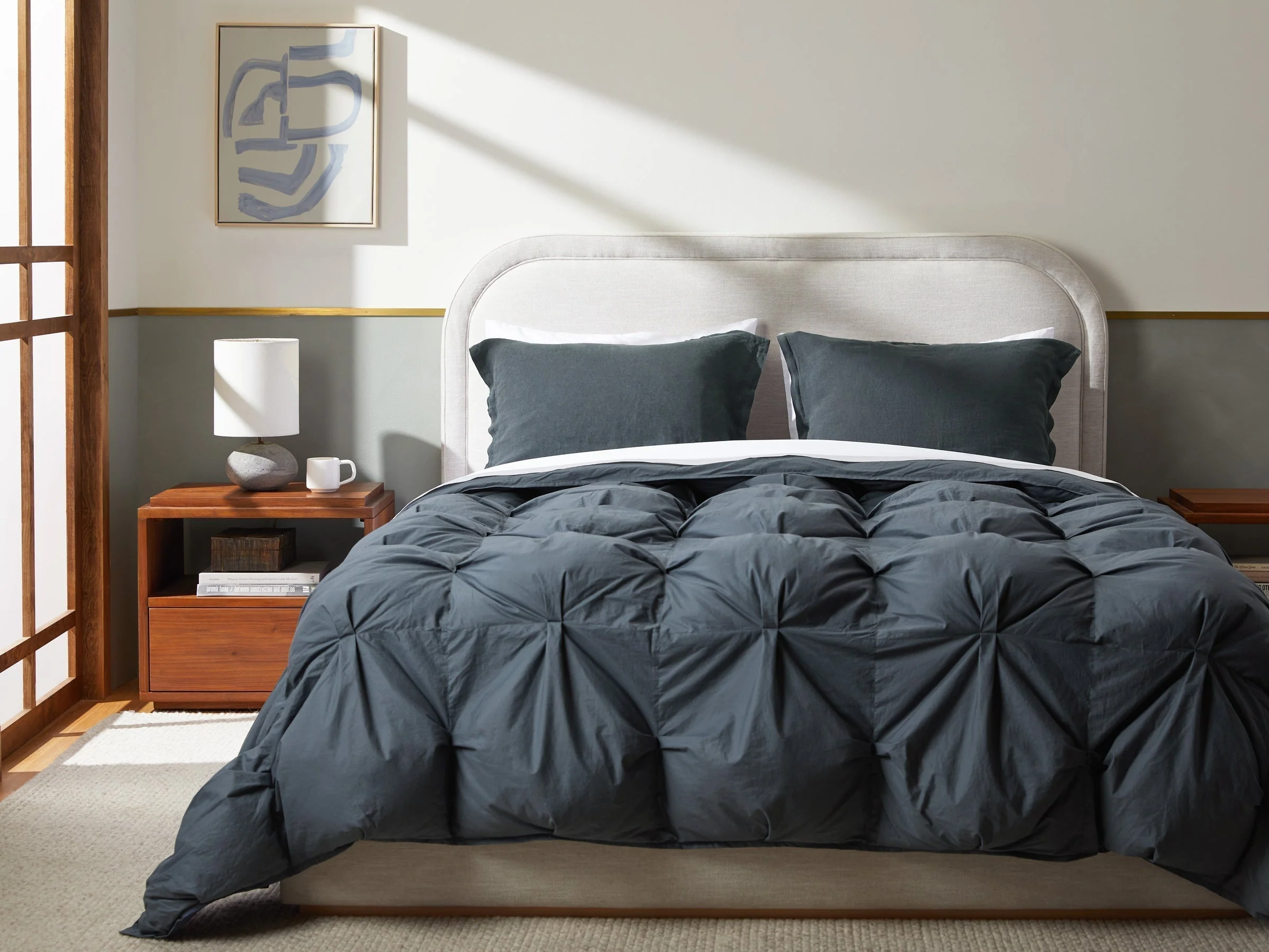 Organic Cotton Puff Comforter (Dusk) - Designers Cove