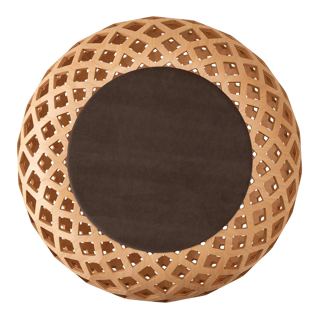 KINA Ottoman - Upholstered Top - Designers Cove