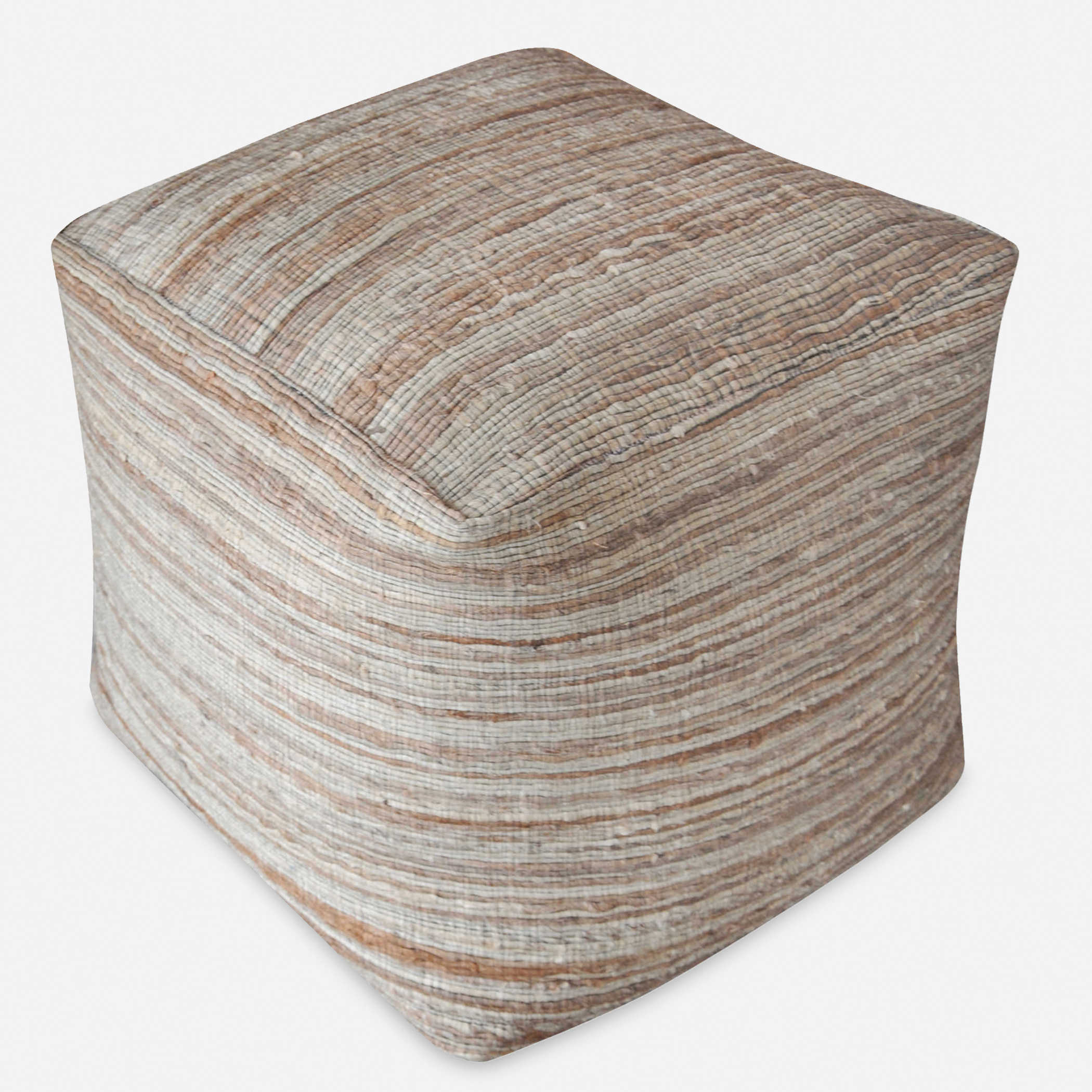 Shiro Pouf, Beige - Designers Cove