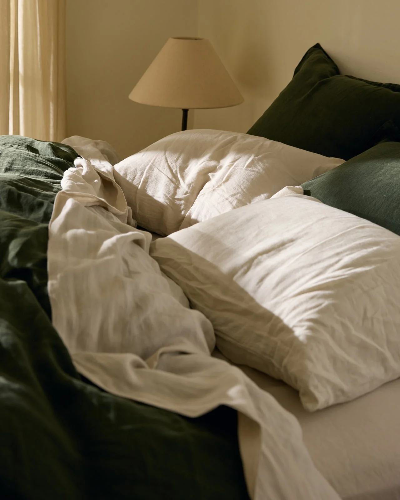 Linen Top Sheet - Bone - Designers Cove