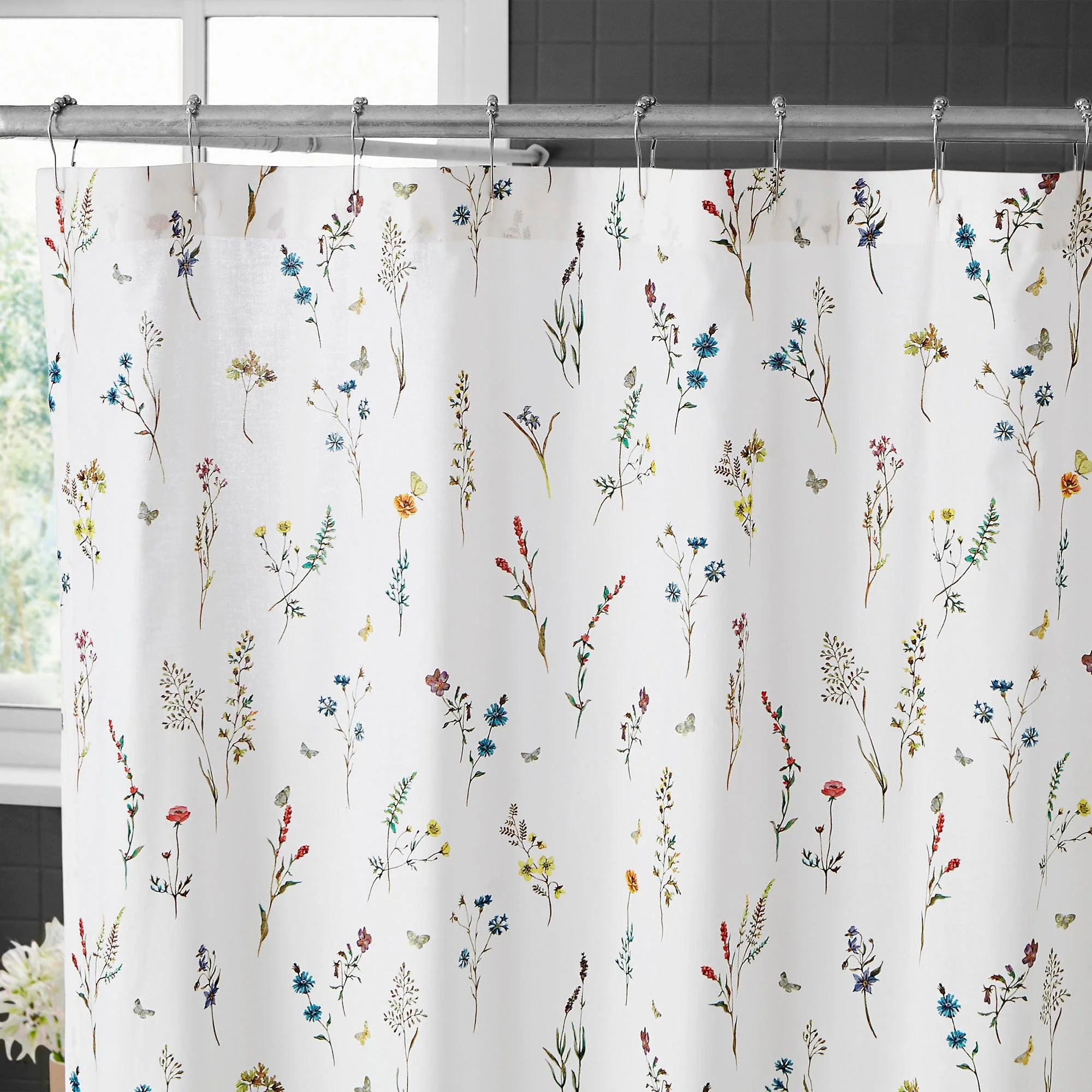 Brielle Home Sophie 100% Cotton Shower Curtain - Designers Cove
