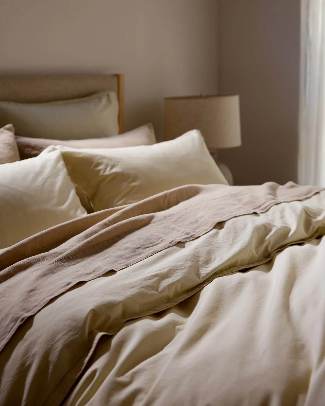 Linen Duvet Cover (Toast) - Designers Cove